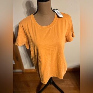 NWT/ ALPINE DESIGN VERY SOFT MUSTARD WOMENS TOP, SIZE XL